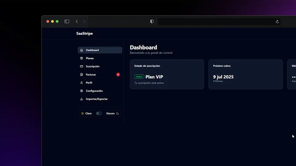 Stripe SaaS Starter con Next.js 15